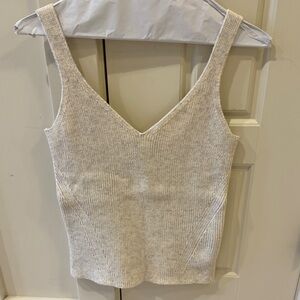Old Navy Elegant Cream Knit Tank Top